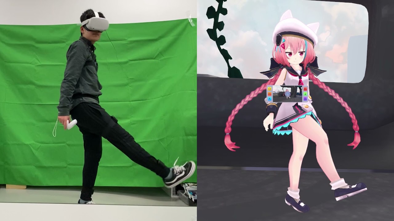 ユニモーションでVRChat上でフルトラして、他デバイスと比較してやって