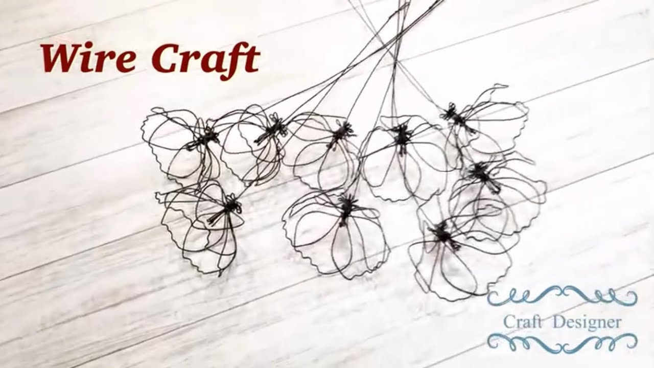 ワイヤークラフト 》ワイヤーで作る一輪の花をご紹介します♡ - YouTube