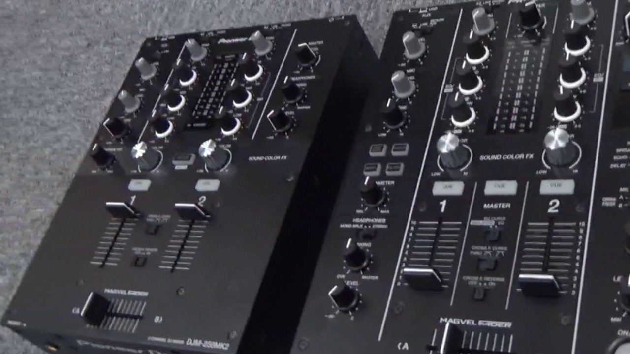 クロスフェーダー比較】PioneerDJ DJM-250MK2 DJM-S9 DJM-450 - YouTube