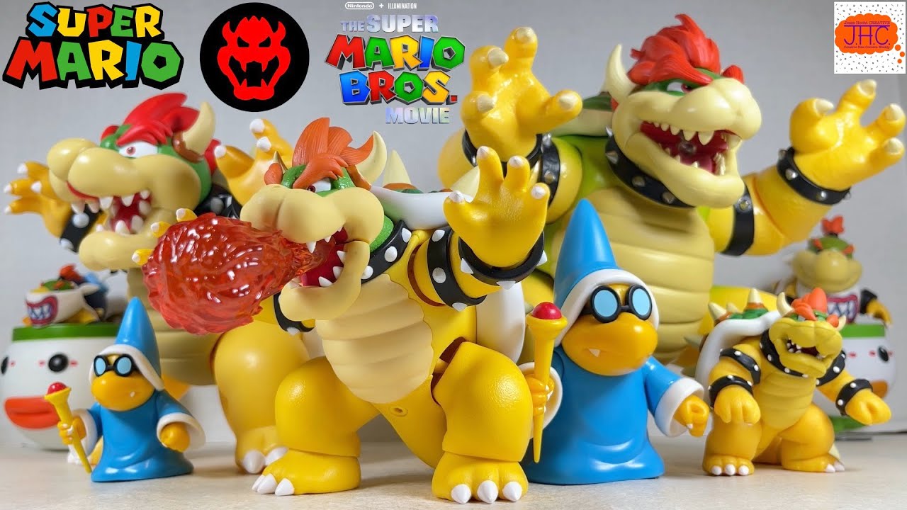 KOOPA KING! Bowser & Kamek SH Figuarts Jakks Pacific Action Figure