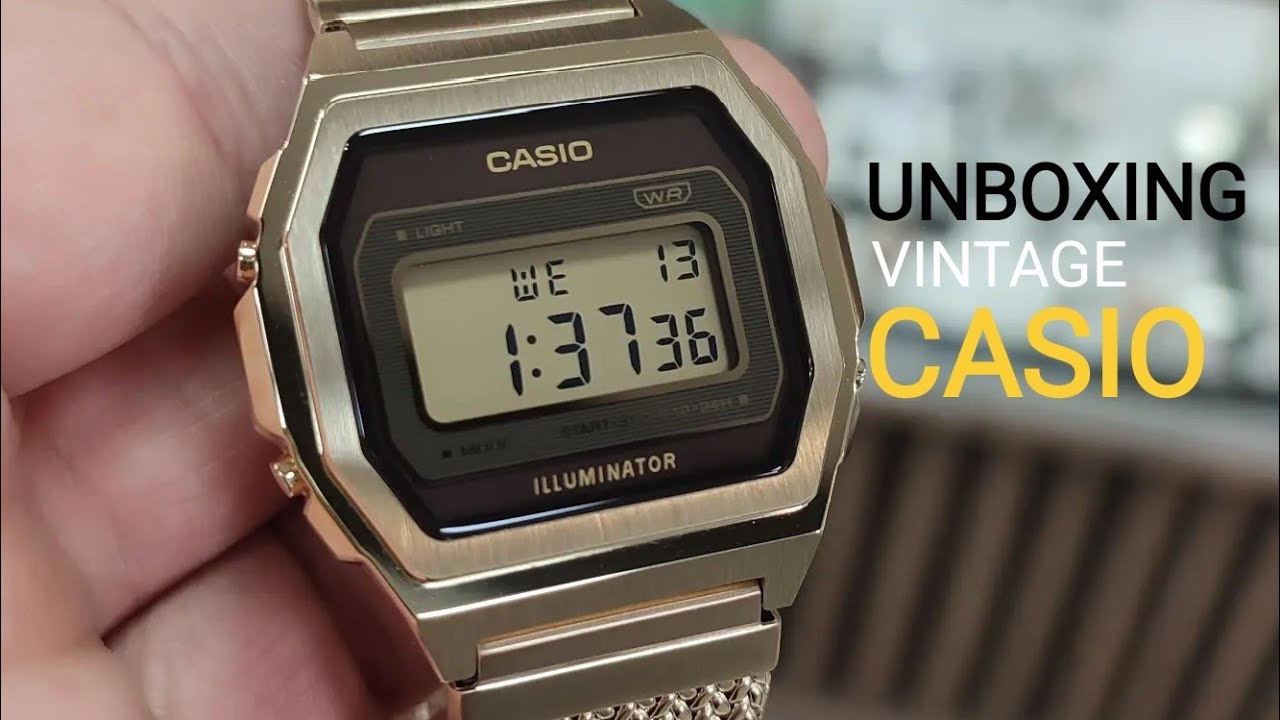 UNBOXING CASIO VINTAGE A1000MGA-5EF | Full Stainless steel - YouTube