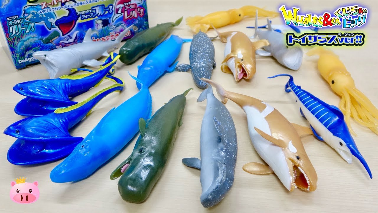 狙うはトイザらス限定の3種類♪デアゴスティーニ くじら&Co.ビッグ 2箱