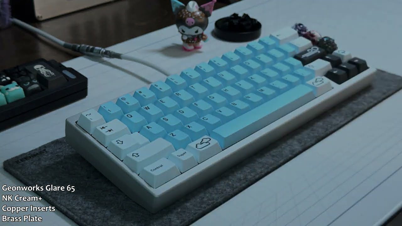 Geonworks Glare 65 Sound Test | NK Cream+ with Copper Inserts