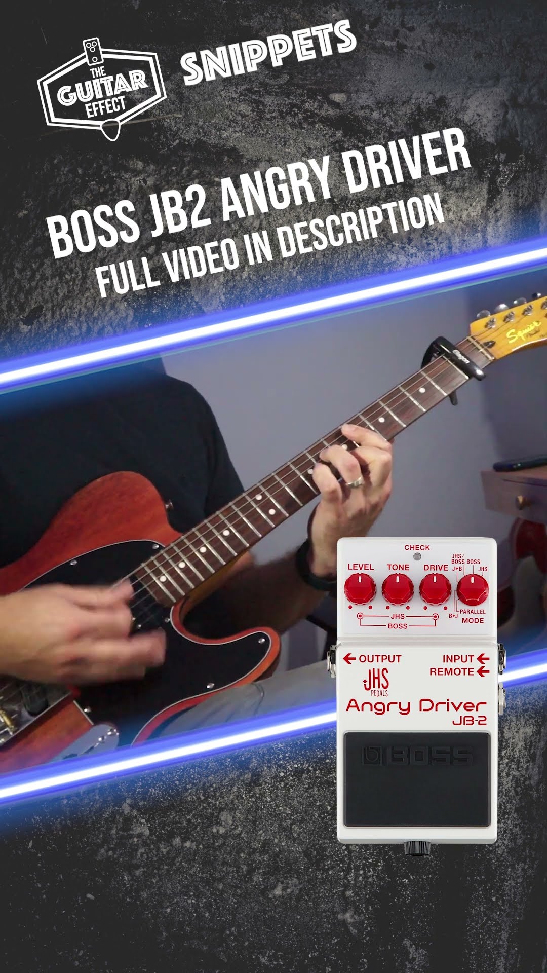 Boss/JHS Angry Driver. All your gain needs! #guitarpedal #guitar