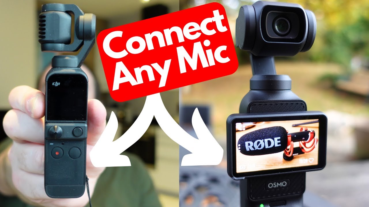 How to Connect ANY MICROPHONE to DJI OSMO Pocket 2/3 - YouTube