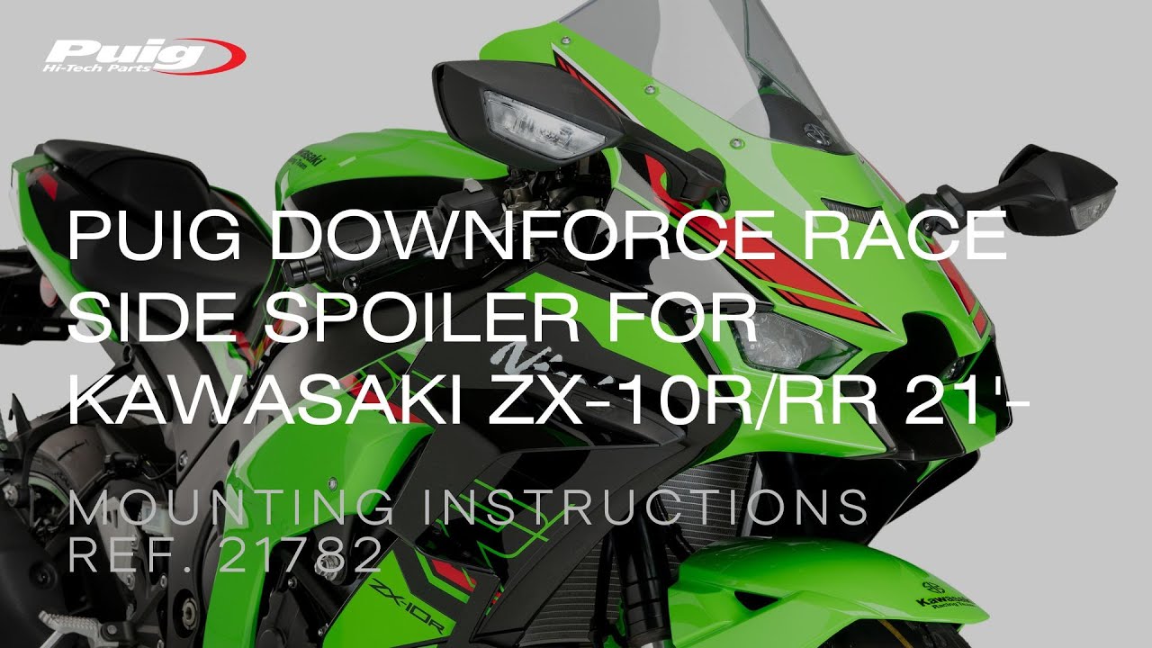 REF. 21782 - PUIG DOWNFORCE RACE SIDE SPOILERS FOR KAWASAKI ZX-10R