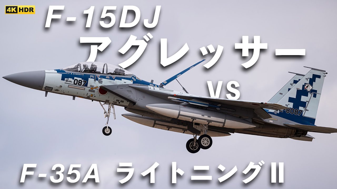 2024.3.22 三沢基地 F-15DJ アグレッサー VS F-35A ライトニングⅡ