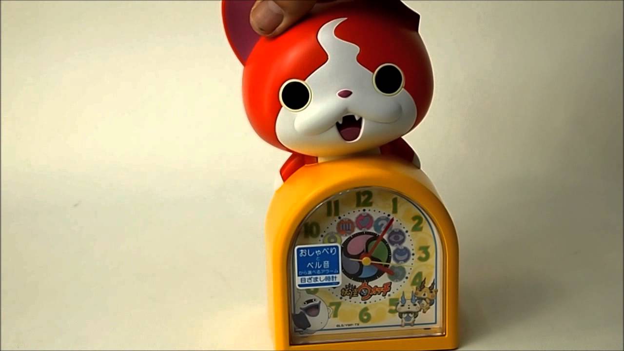 セイコークロック 妖怪ウォッチ クオーツ目覚まし時計 JF378A - YouTube