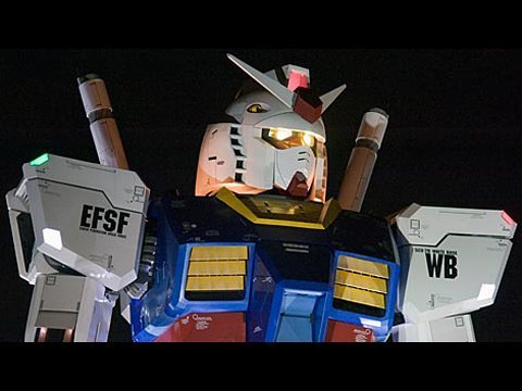 実物大ガンダム、お台場で完成 2009年7月 - YouTube