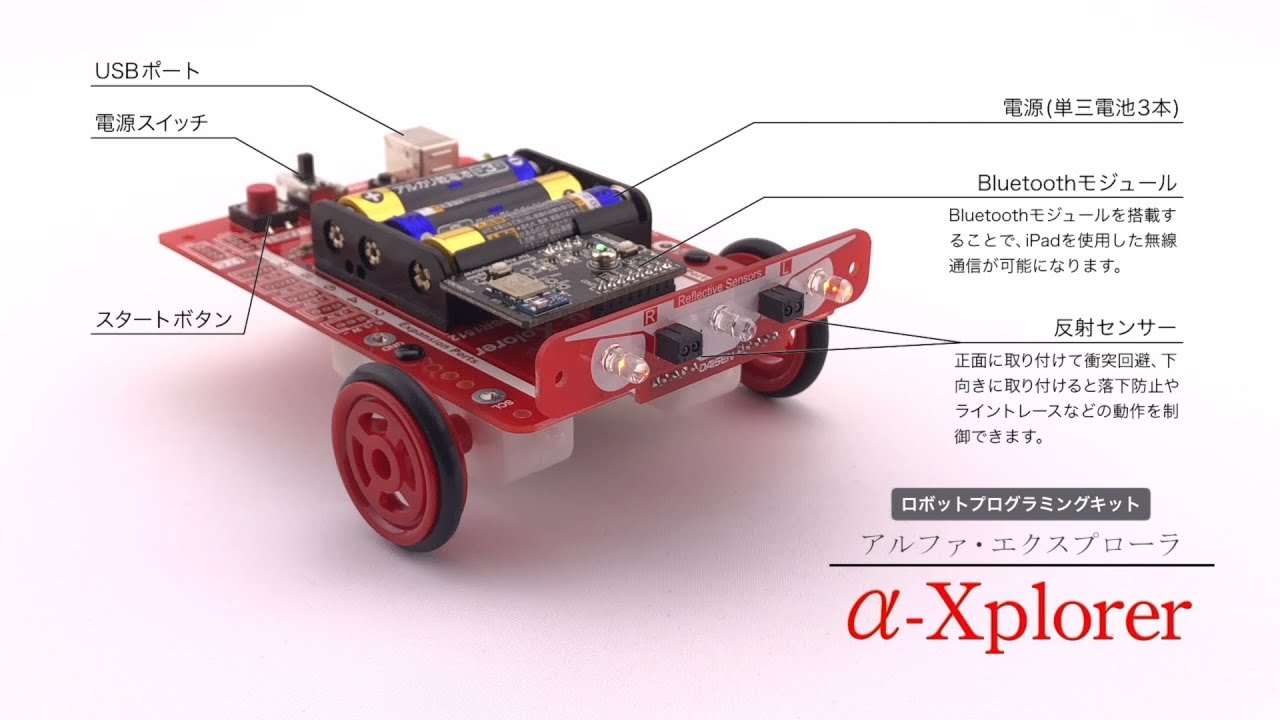 ロボットプログラミングキット α-Xplorer | ロボット,教材ロボット