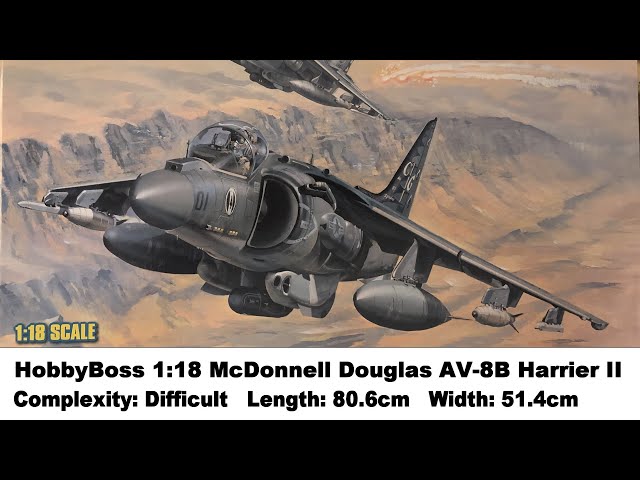 Large Scale! HobbyBoss 1:18 McDonnell Douglas AV-8B Harrier II Kit