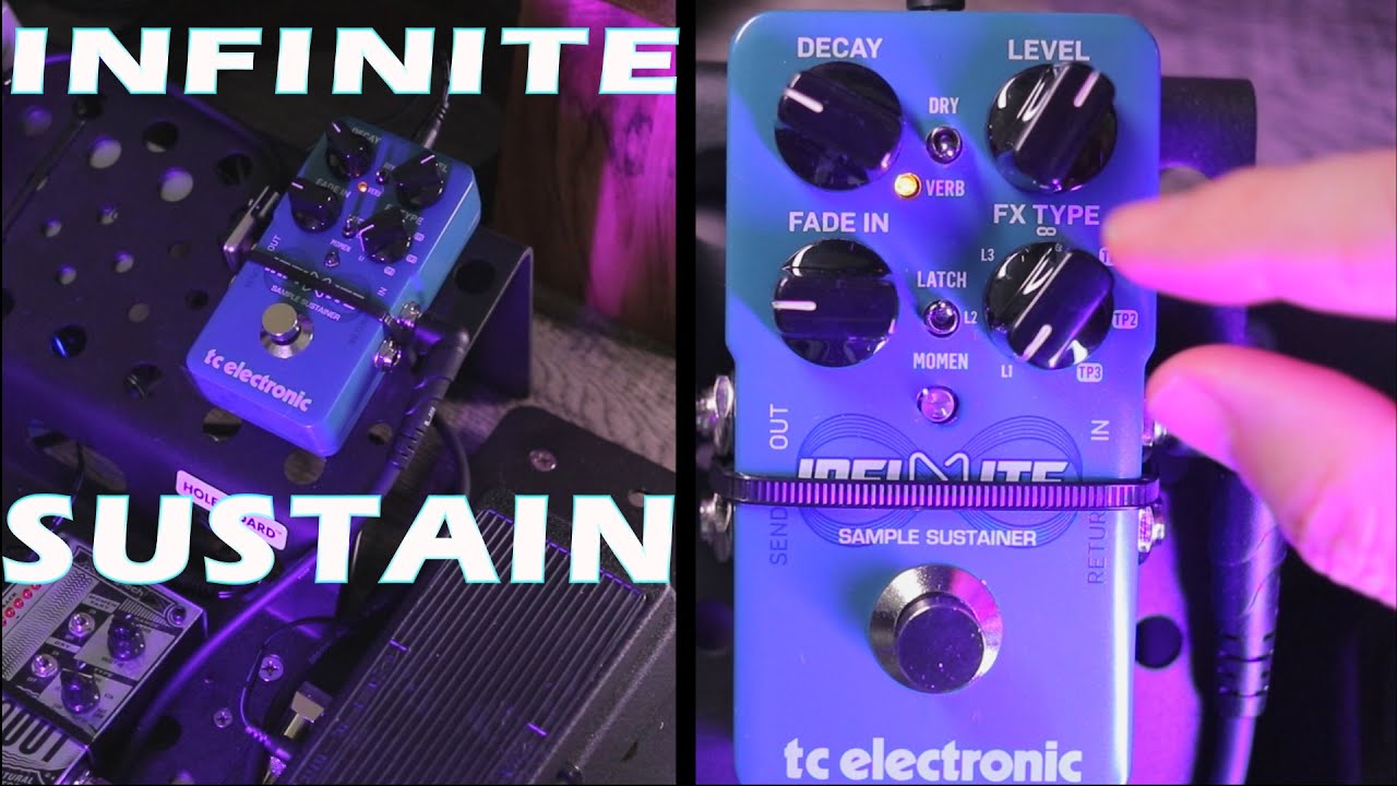 tc electronic INFINITE Sample Sustain pedal - YouTube