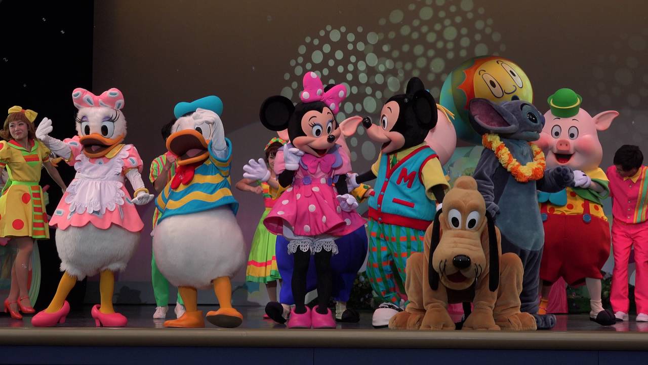 TDL】トゥーンタウンの衣装を着たミッキー、ミニーをはじめとする