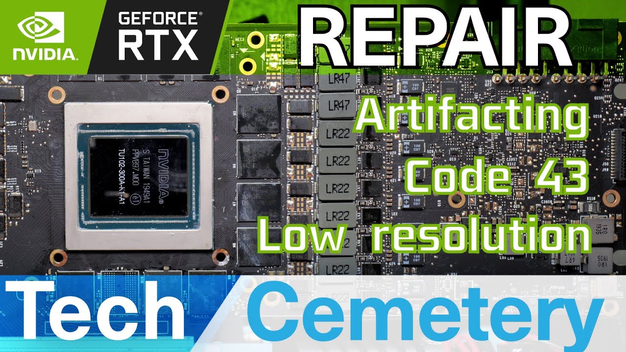 Asus RTX 2080 Ti Turbo Graphics Card Repair - Artifacting, Code 43