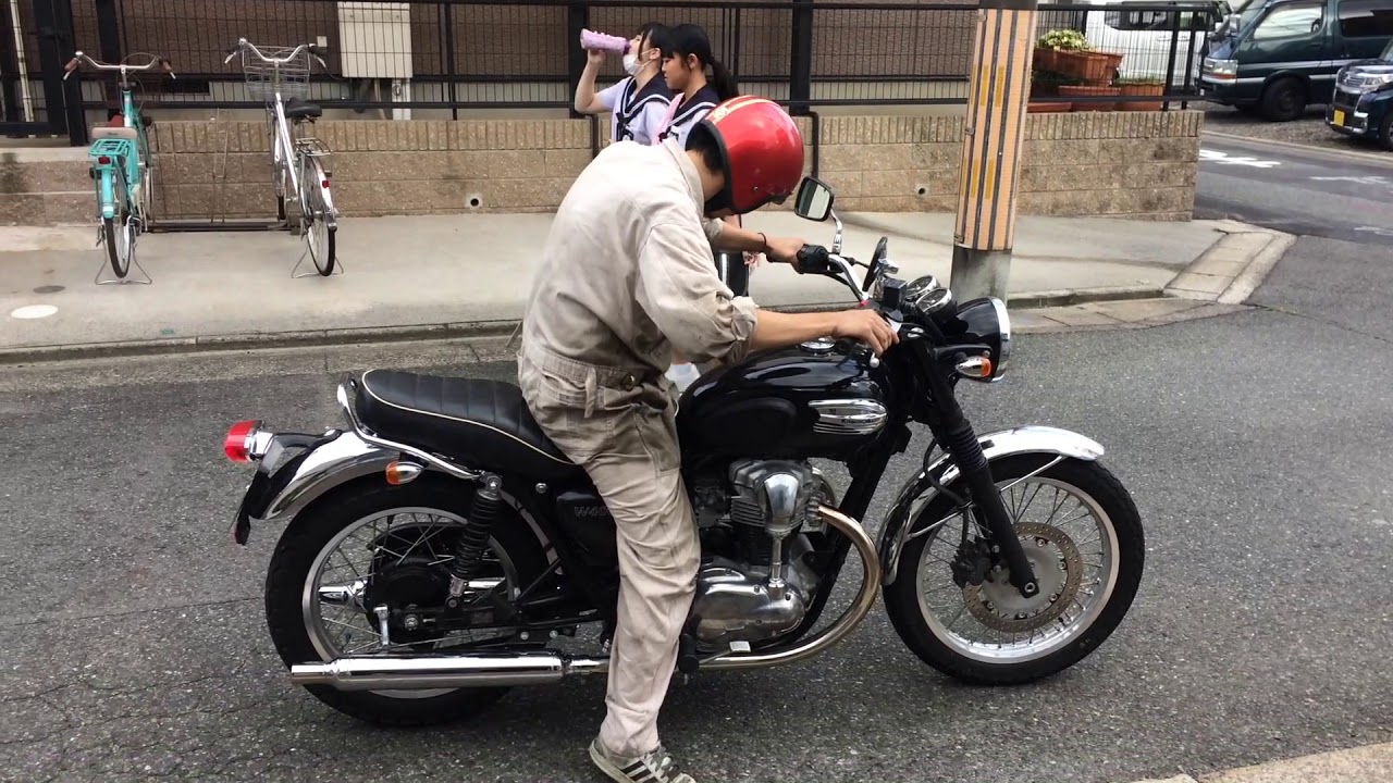 Kawasaki W400 + MOTOR ROCK W650/400用 ヴィンテージマフラー