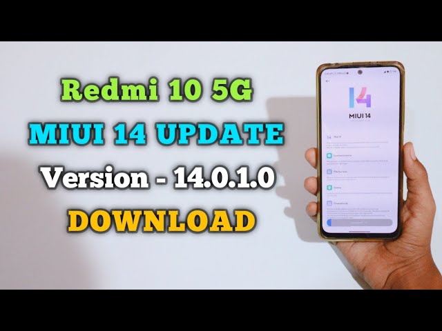 Redmi 10 5G Miui 14 ( Android 13 ) Global Stable Update Version