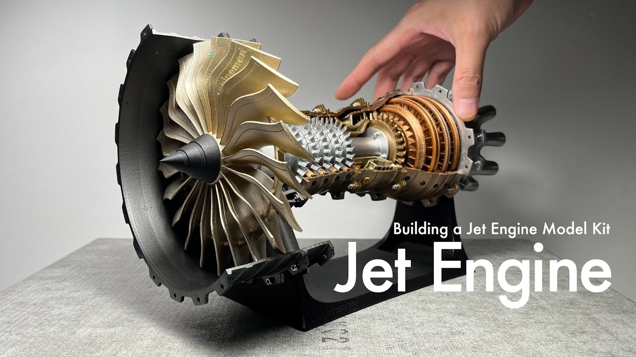 ジェットエンジン【EngineDIY】プラモデル製作「1/20 Jet Engine
