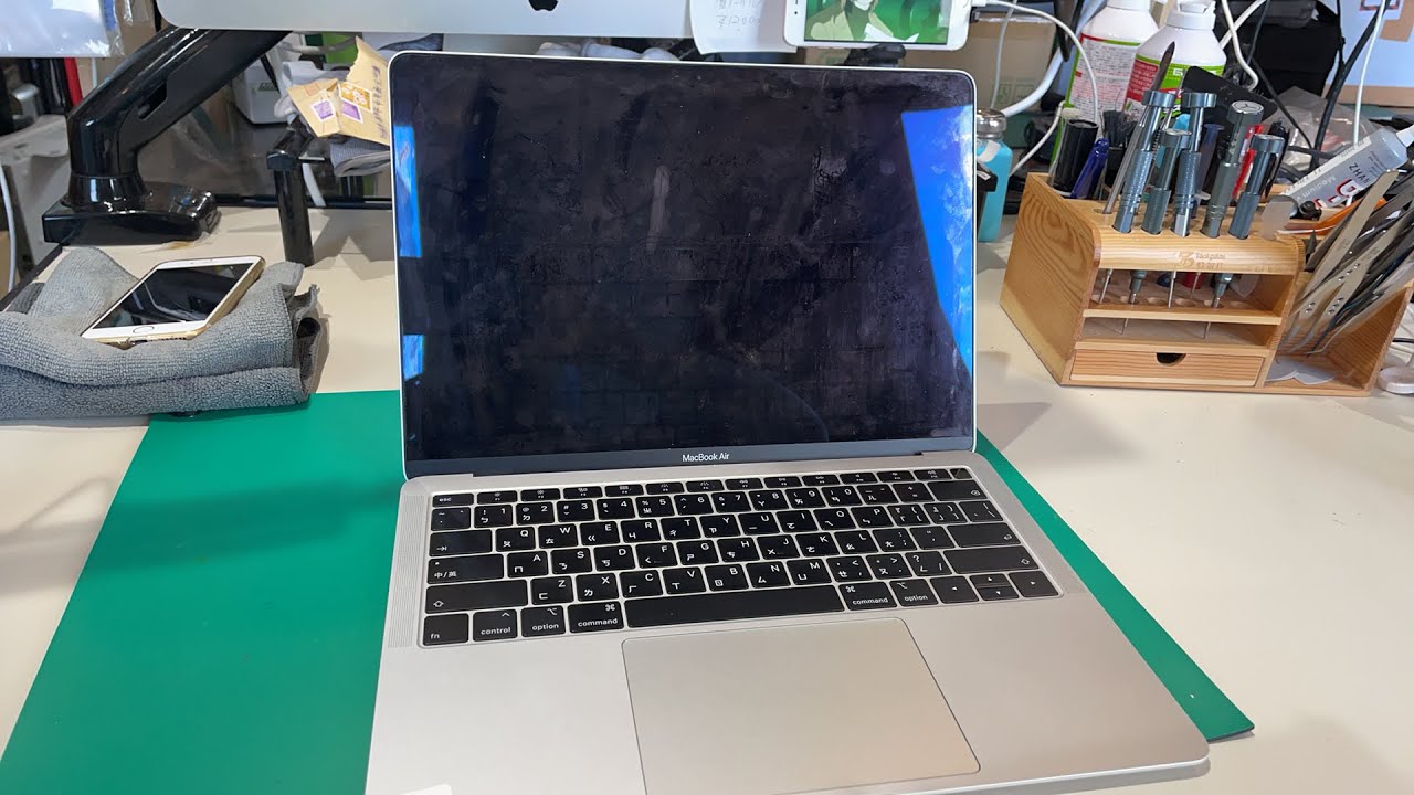 MacBook Air 2018 13 A1932 起動しない修理1/2 - YouTube