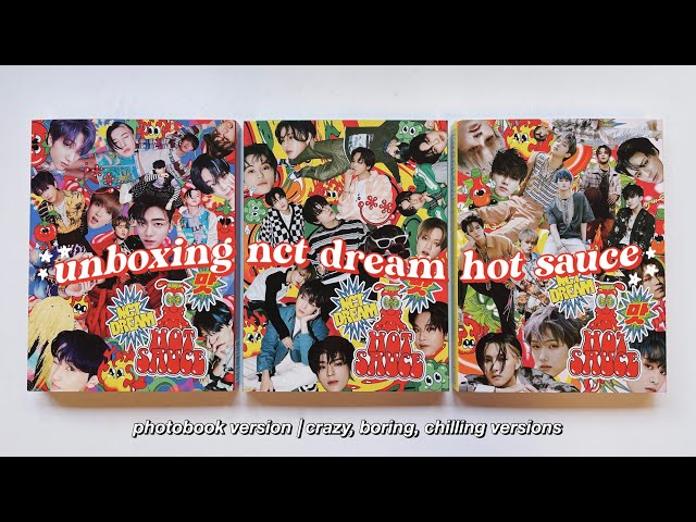 unboxing nct dream hot sauce (photobook version) albums ✰ crazy