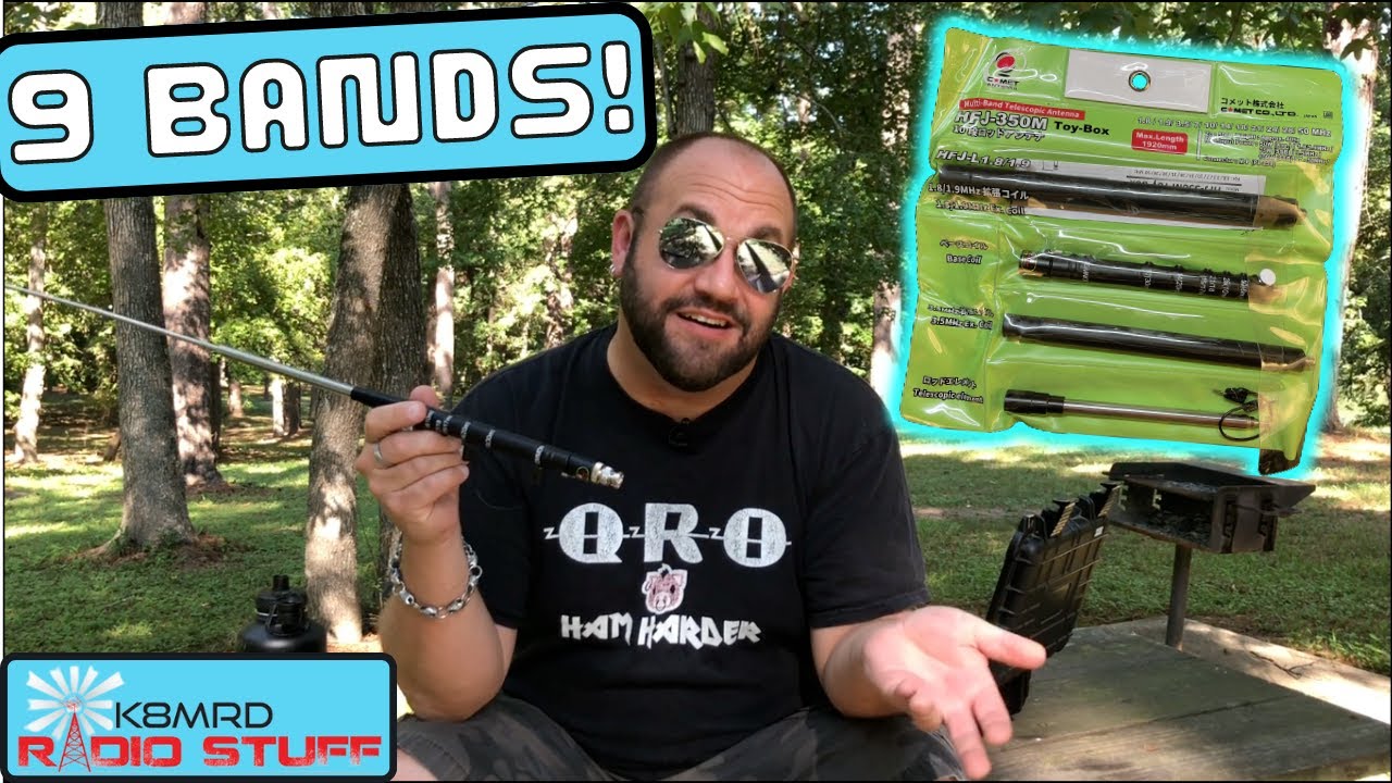 Comet HFJ-350M Toy Box 9 Band Portable Telescopic Antenna - YouTube