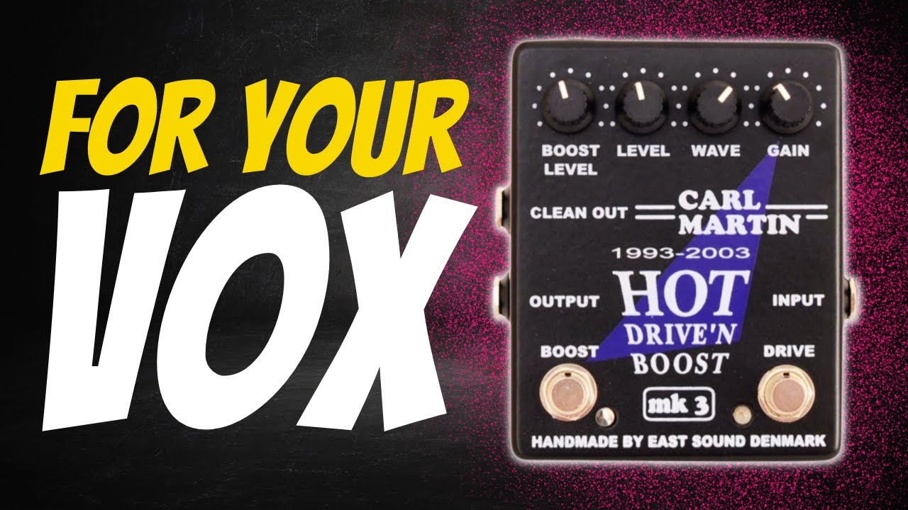Designed for a Vox! Hot Drive'n Boost MK3 (Vox Friendly Pedals