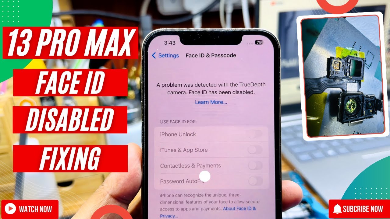 Fix Face ID Disabled on iPhone 13 Pro Max - YouTube