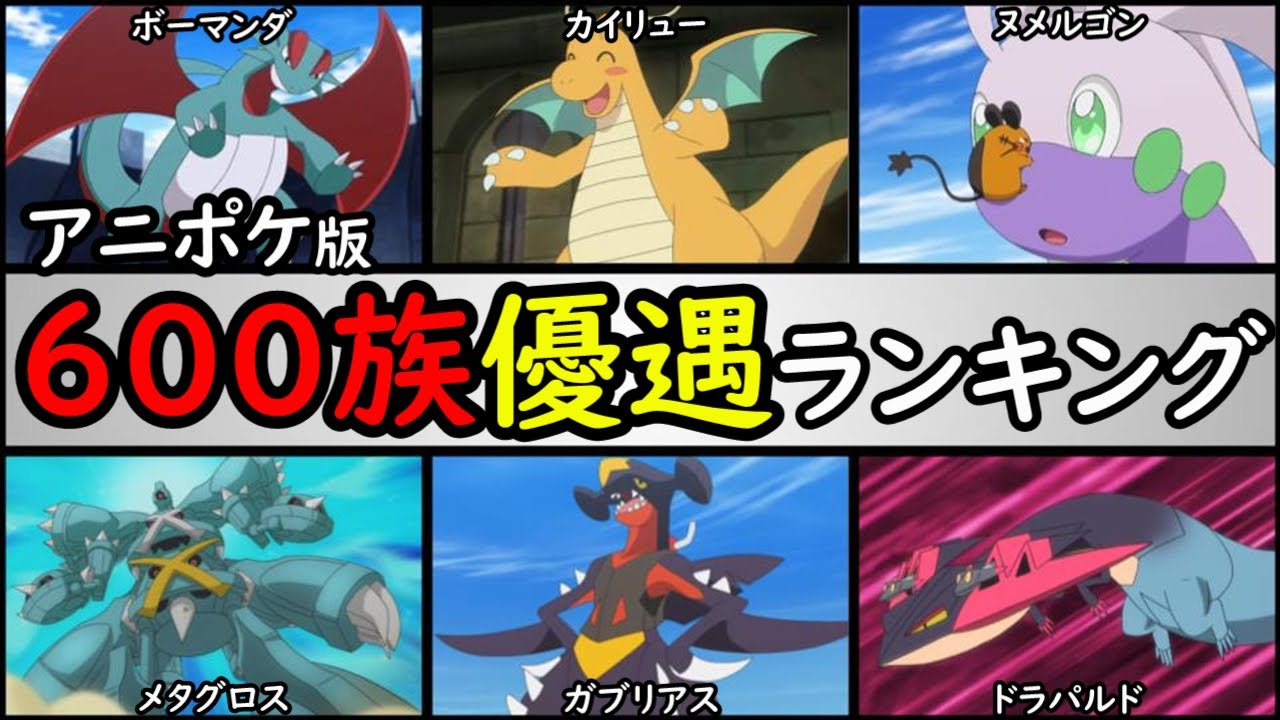 格差社会】アニポケ版600族優遇ランキング【1番扱いが良いのは