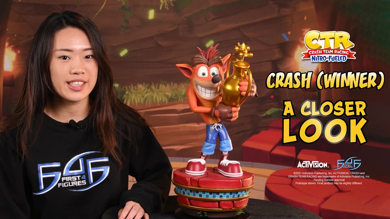 Crash Team Racing™ Nitro-Fueled – Crash (Winner) Statue | A Closer