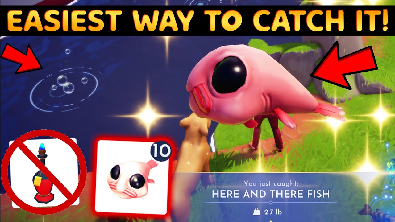 How to Catch Here and There Fish in DISNEY Dreamlight Valley. The