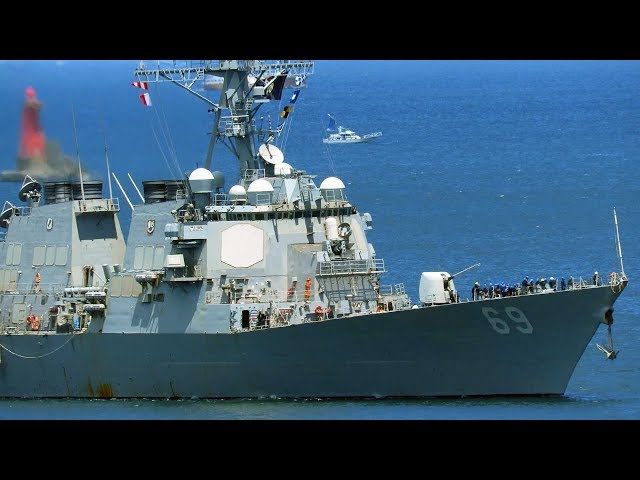 米ミサイル駆逐艦 ミリアス USS Milius DDG-69 遠征から帰港 2019年7月