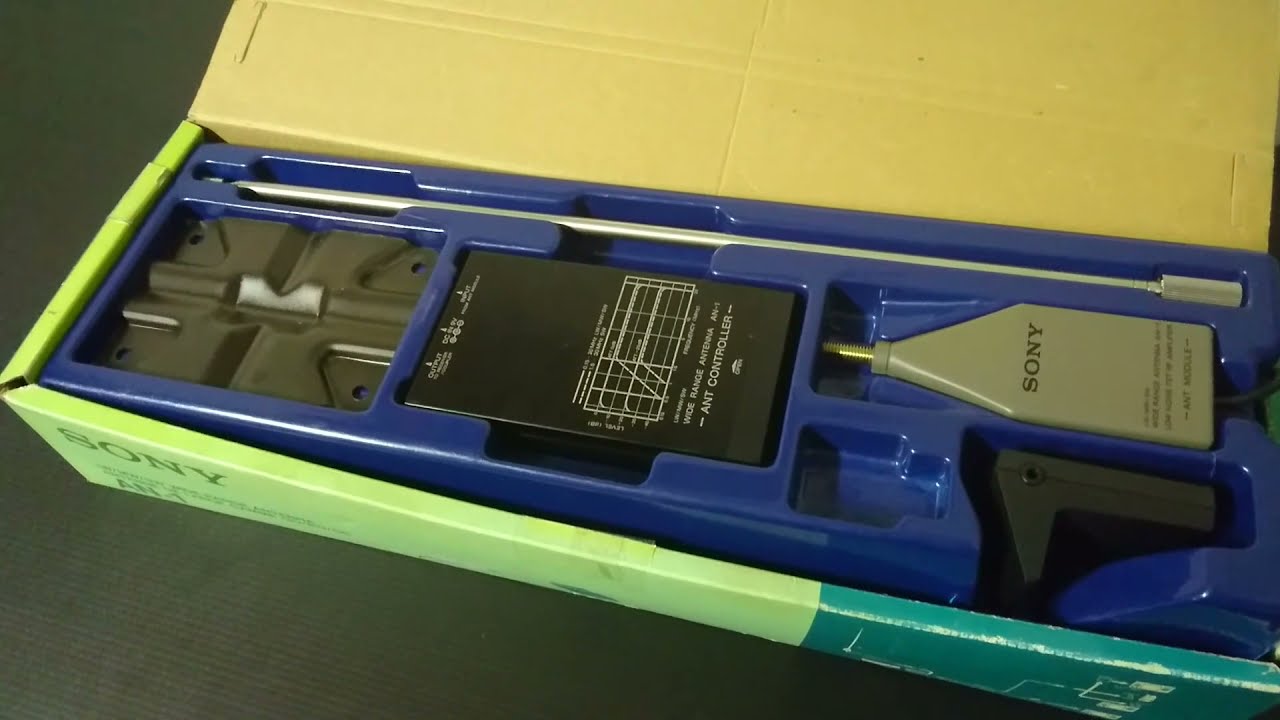 SONY AN-1: LW+MW+SW active antenna (italian) - YouTube
