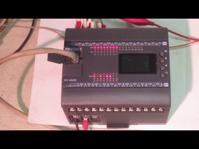 KEYENCE KV-40AR Ultra-compact PLC (Visual KV series) 動作確認