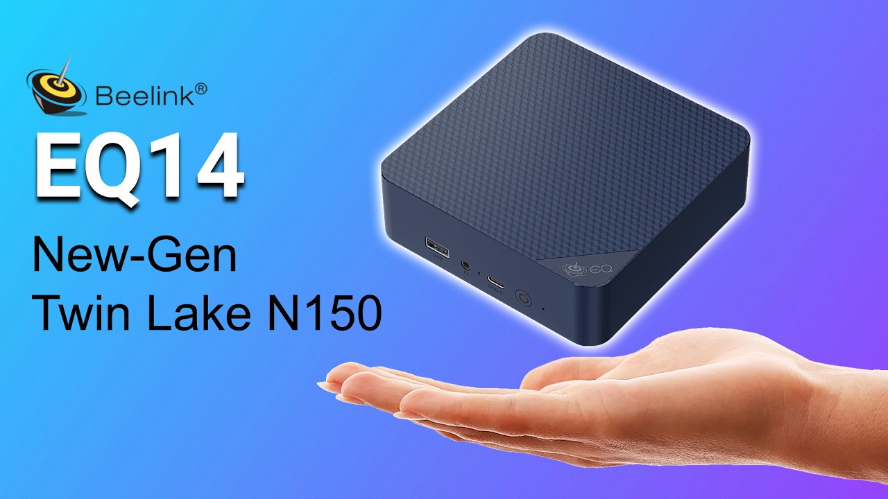 Ultra Quiet Twin Lake N150 Sub $200 Mini PC! EQ14 Review - YouTube