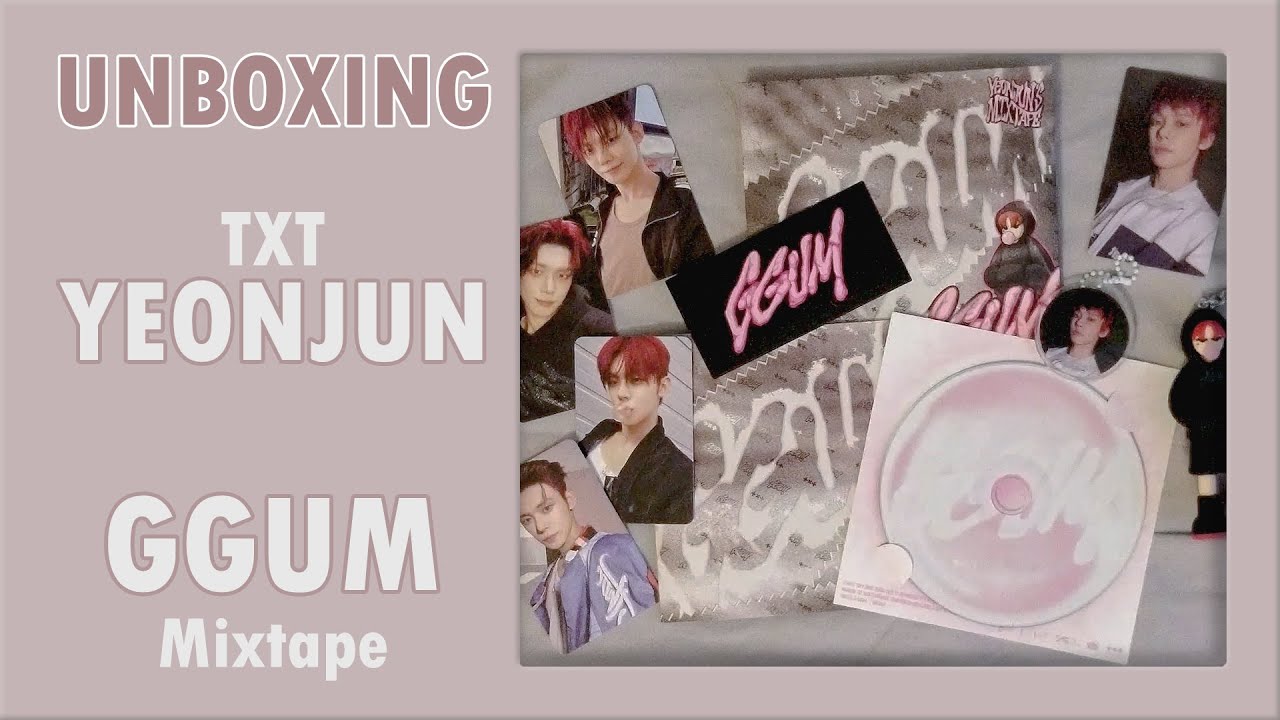 Unboxing TXT YEONJUN GGUM | Yeonjun's First Solo Mixtape! (w pre