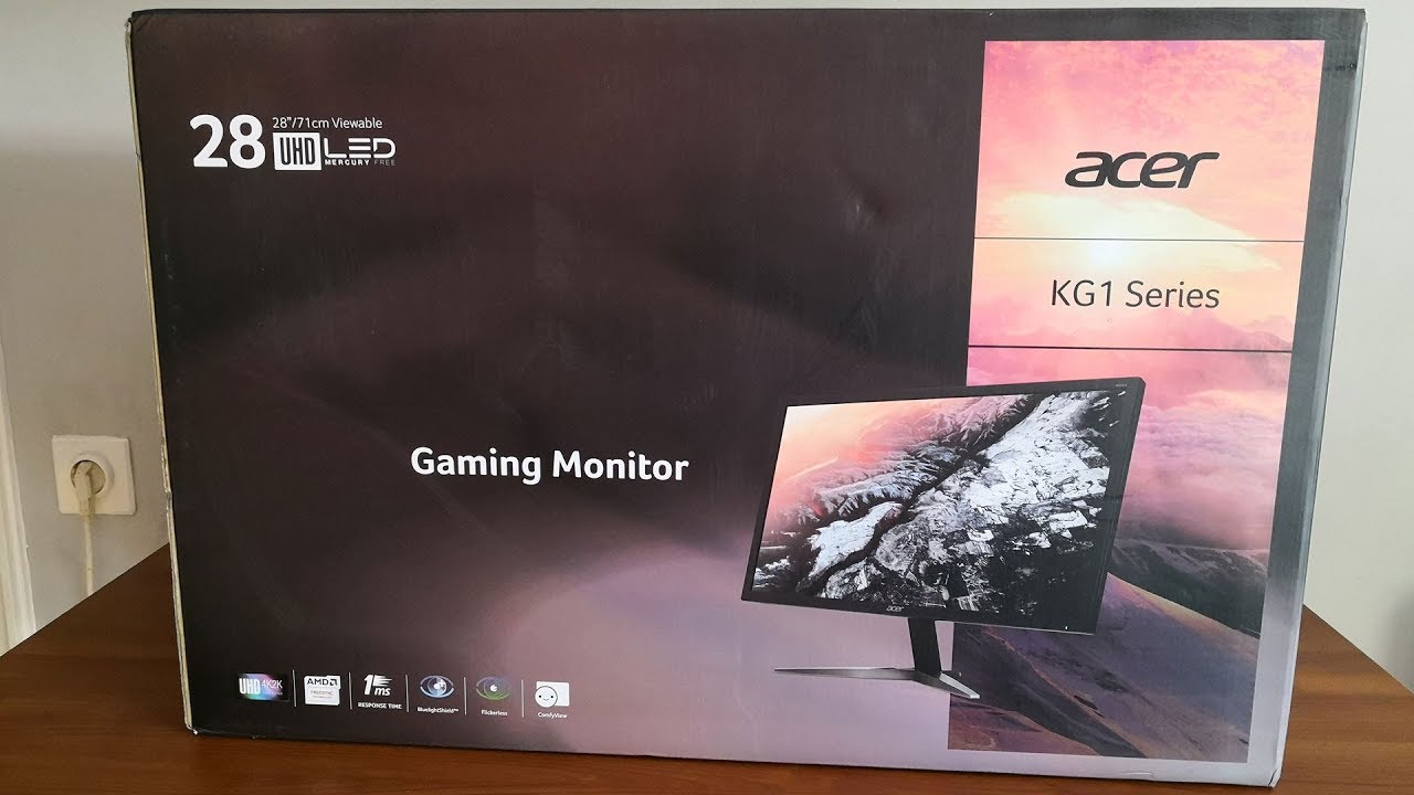 Acer KG281K 28-Inch 4K Gaming Monitor – AMD FreeSync,
