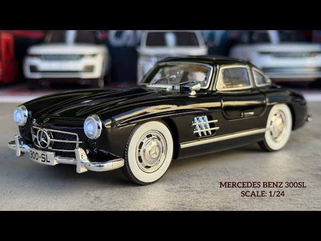 HD Miniature | Mercedes Benz 300SL Black 1/24 Scale Model - YouTube