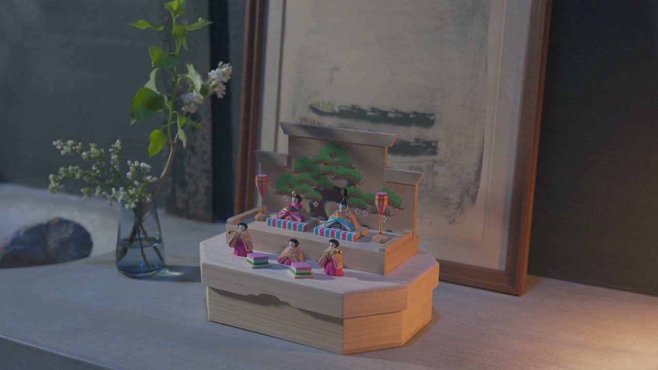 NARADOLL HIGASHIDA／東田茂一作 奈良一刀彫の雛人形と兜｜クレヨンハウス