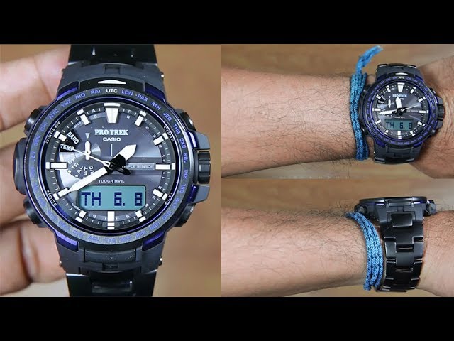 CASIO PROTREK PRW-6100YT-1B TITANIUM BAND - UNBOXING - YouTube
