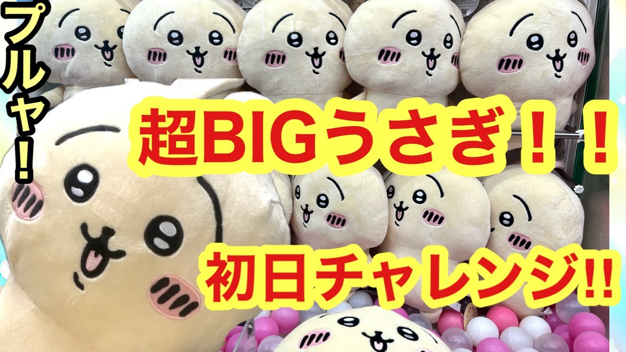 ちいかわ】超BIGぬいぐるみうさぎがついに登場！！今回は沼らずに取れ