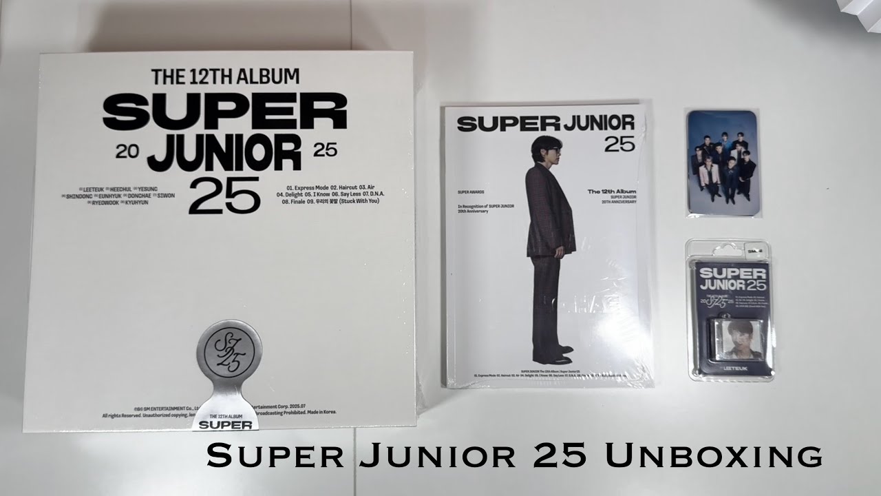 Unboxing: Super Junior 25 [All Version] - YouTube