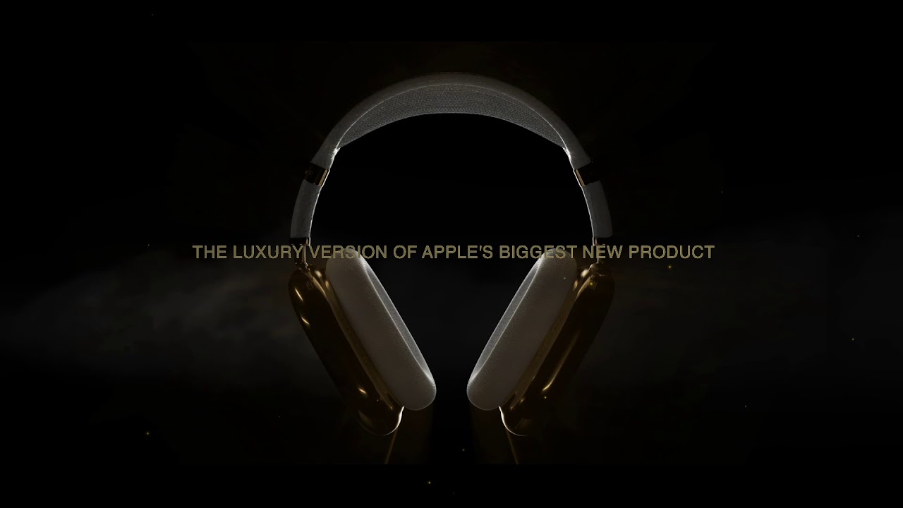 Apple AirPods Max Limited Edition in Gold with crocodile leather