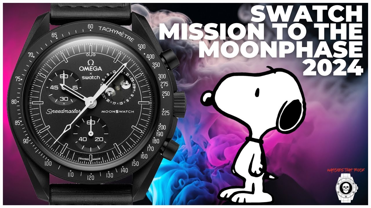 New SWATCH X OMEGA SNOOPY Mission to the MOONPHASE 2024! - YouTube
