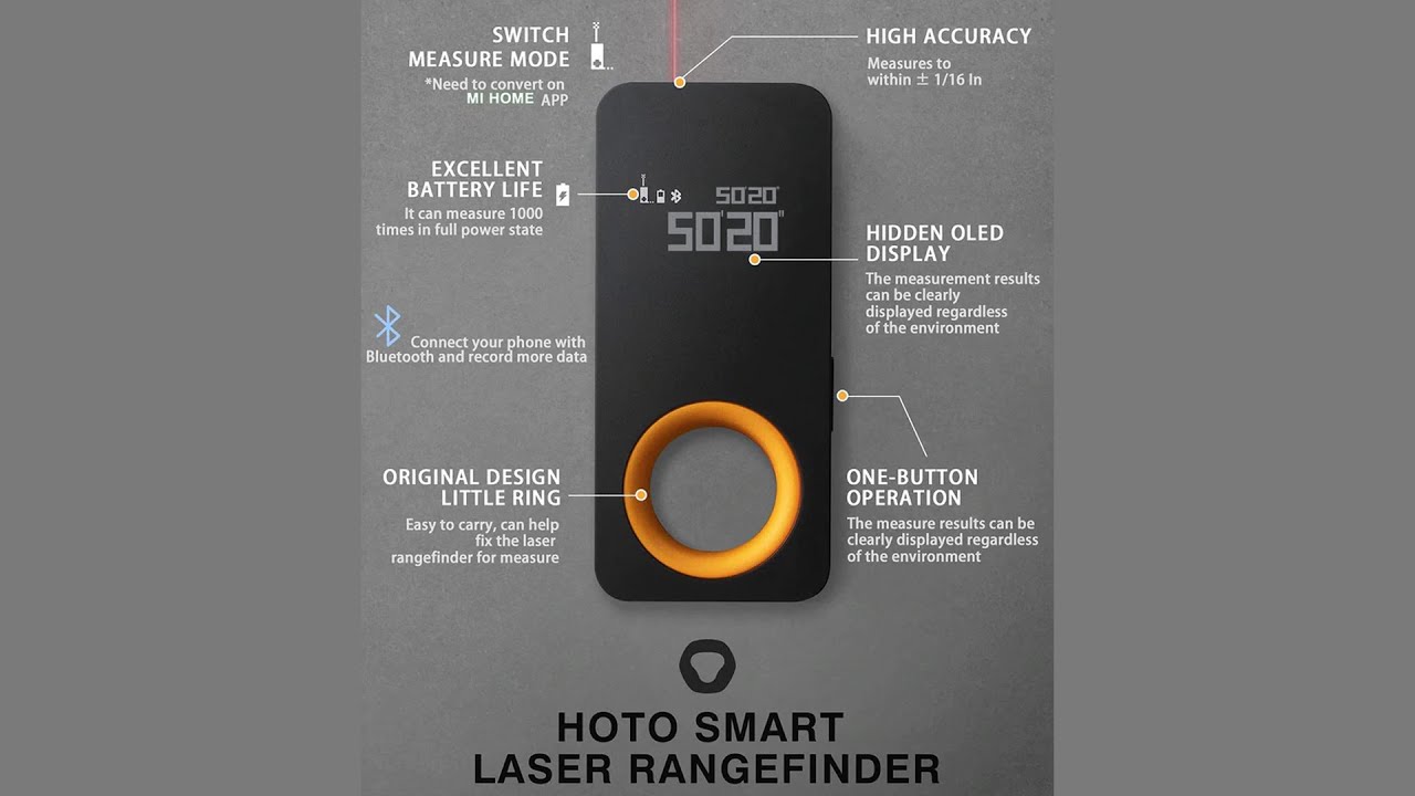 HOTO Laser Distance Measure - YouTube