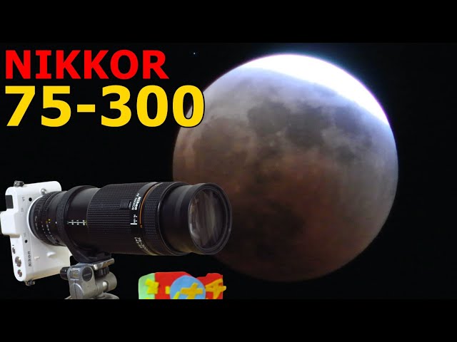 ジャンク】1100円 ニコン Ai AF Zoom NIKKOR 75-300mm F4.5-5.6S 月食