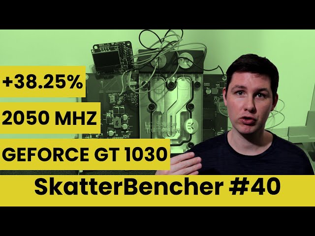 GeForce GT 1030 Overclocked to 2050 MHz With ElmorLabs EVC2SX