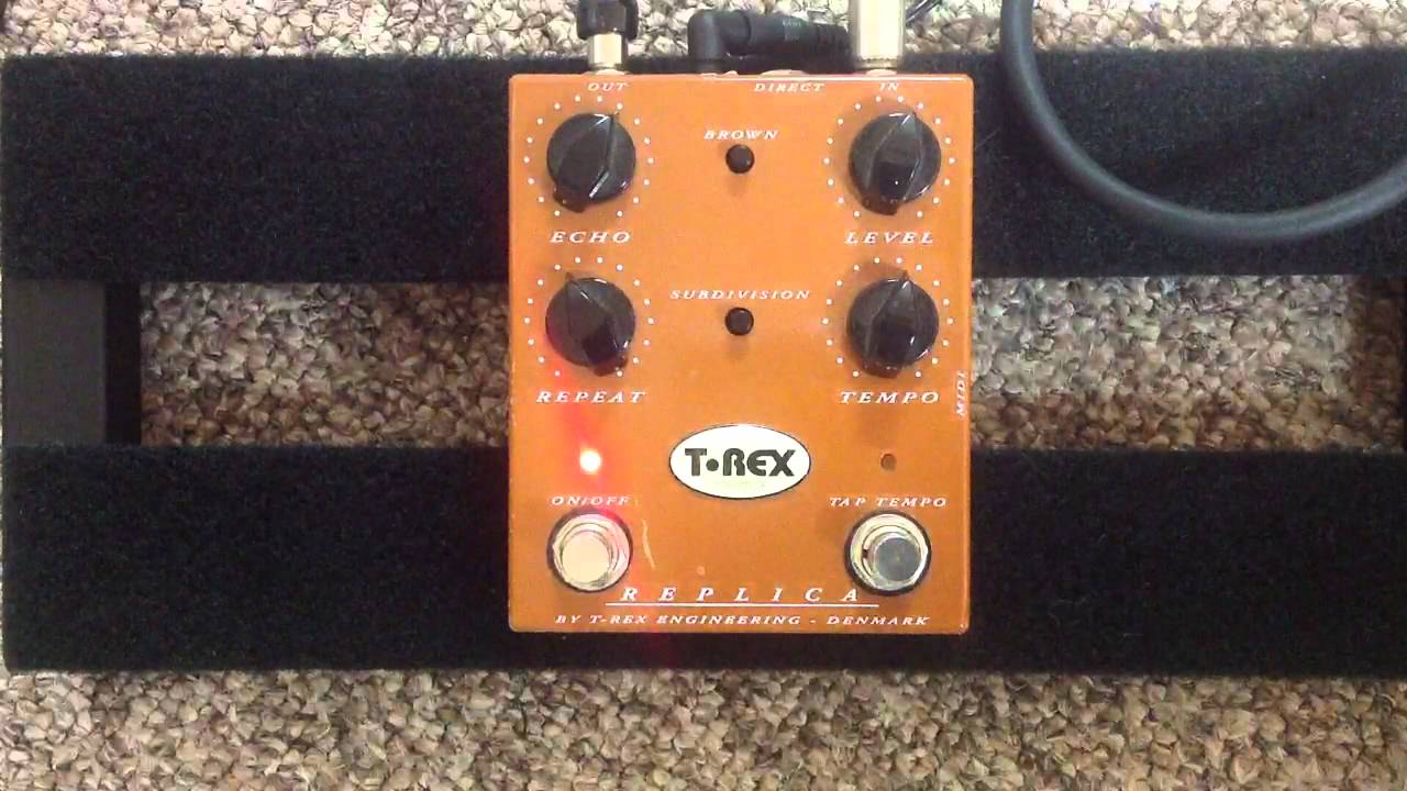 T-Rex Replica Delay Pedal - YouTube