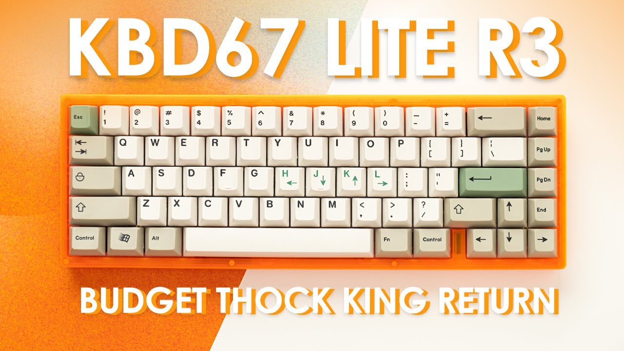 Budget Thock King Return - KBD67 Lite R3 Unboxing , Build , Typing