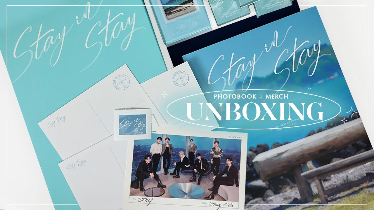 unboxing Stray Kids 'Stay in STAY' the second photobook + merch