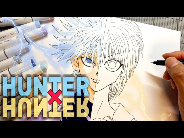 ハンターハンター】キルアとクラピカのイラストの描き方 /Drawing