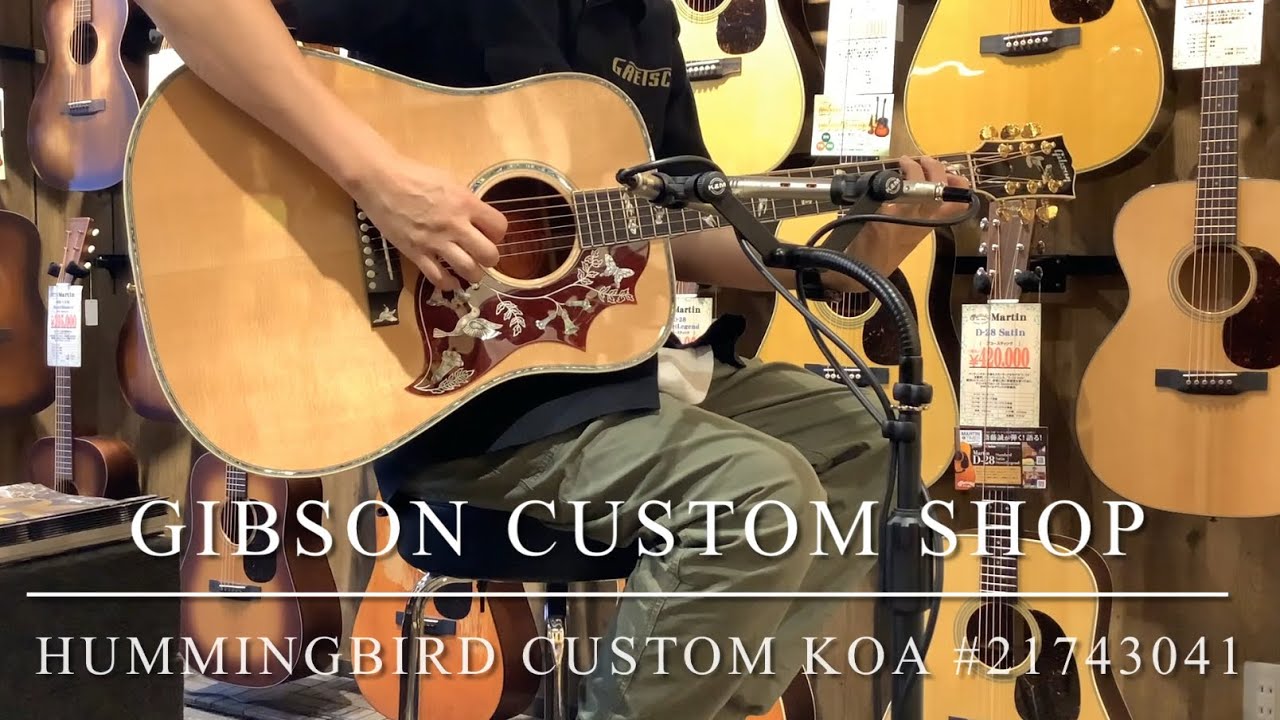 美品!!】Gibson Custom Shop Hummingbird Custom Koa #21743041【倍音